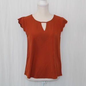 Love Letter Collection Rust Blouse Size Small